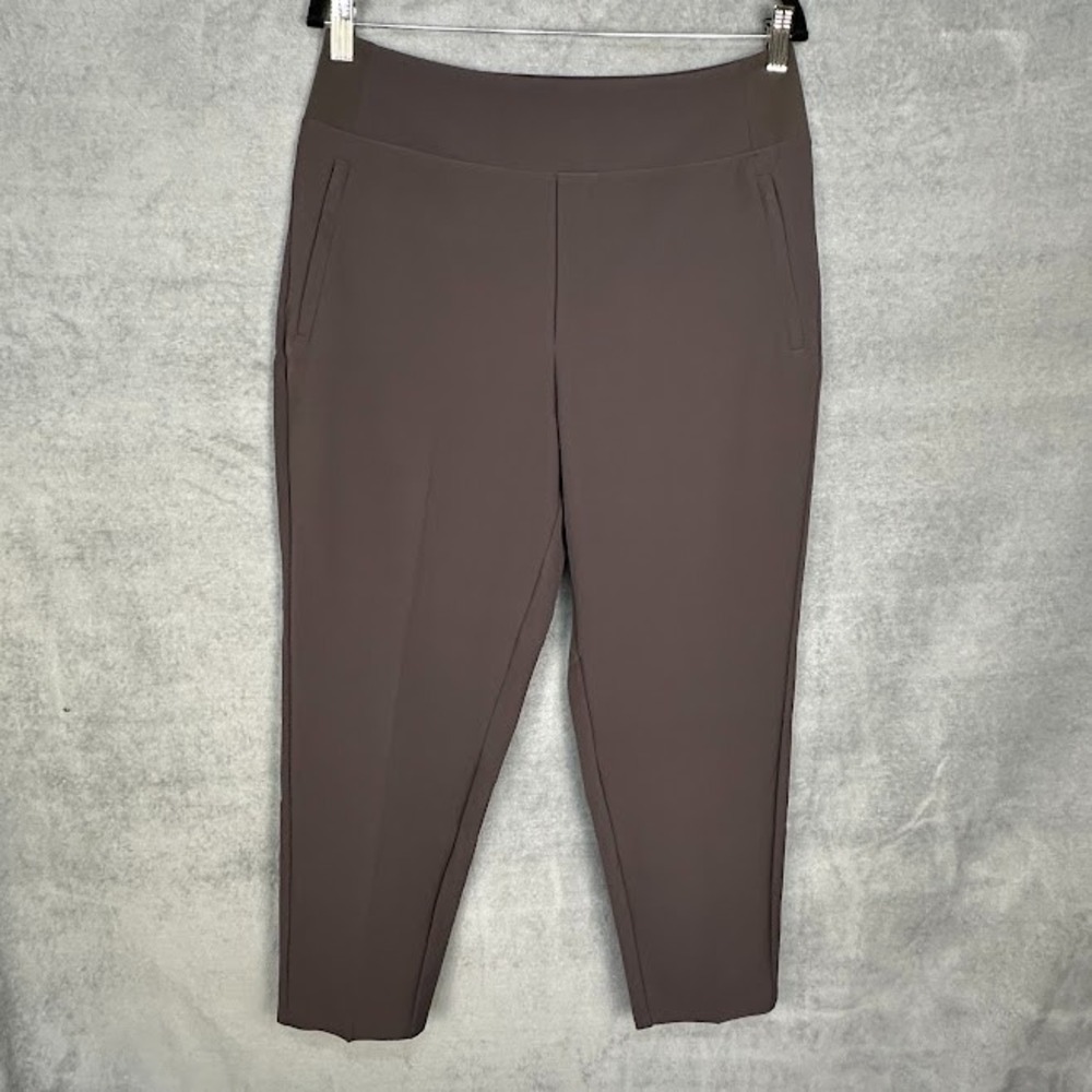 Athleta Endless High Rise Pants Womens 12 Brown Pullon Stretch Comfort Travel